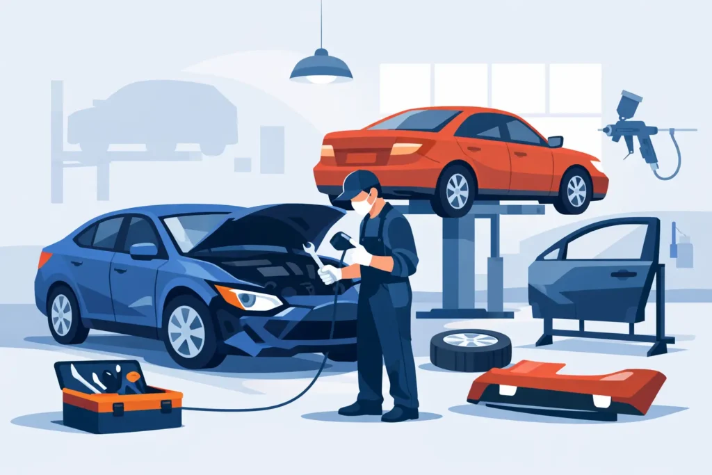 How to Repair Accident Damaged Cars Safely