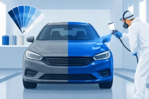 How Factory-Matched Spray Painting Restores Color